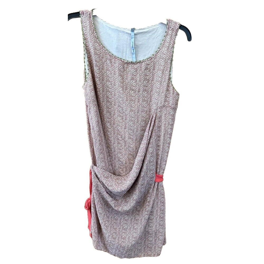 COP. COPINE women dress Limbi Robe Sleeveless Wrap Lined 42 Tie Waist